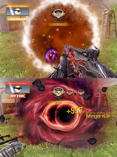 Legendary vs Mythic Gravity Vortex 💪😀