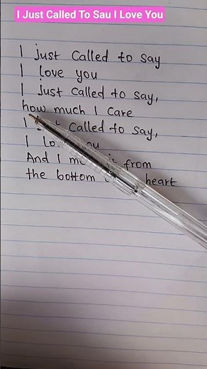 I Just called to say i love you song by stevie wonder#ijustcalledtosayiloveyou #steviewonder #lyrics