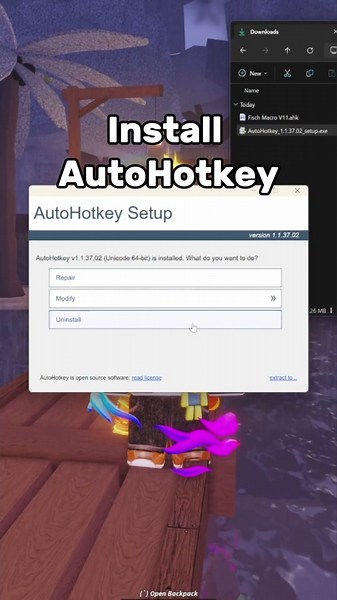 How to use a Macro in Fisch! #fisch #fischer #gaming #roblox #short #viral