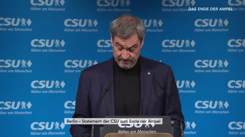 phoenix vor ort: Markus Söder zum Ende der Koalition