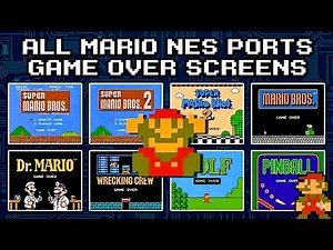 All Super Mario NES Ports GAME OVER Screens - 4K