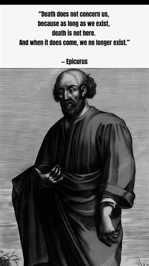 Why Death Can't Touch You – Epicurus' Mind-Blowing Logic 💀 #deepquotes #shorts #stoicism