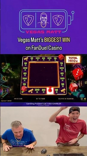 ‪@VegasMatt‬’s Biggest Win on FanDuel Casino 🤯 #vegasmatt #casino #bigwin