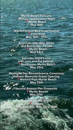 Things to Do in Myrtle Beach This May