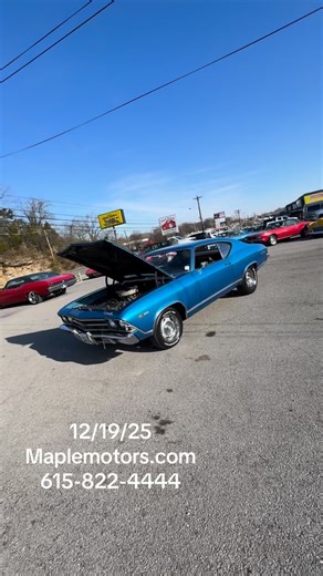 MapleMotors 615-822-4444 on Instagram: "1969 Chevrolet Chevelle Maplemotors.com $33,900 Maple Motors # 3359 #chevelle #hotrods #1969 #antique #sportscars"