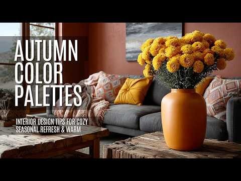 🍁🏡 Fall Interior Design Inspiration: Autumn Color Palettes, Cozy Decor & Seasonal Home Makeover