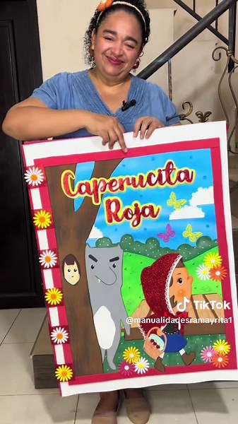 Cuento Gigante de Caperucita Roja en Manualidades Sra. Mayrita