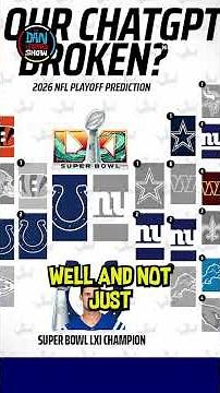 Do NOT trust ChatGPT's NFL playoff predictions
