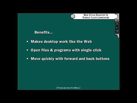 Windows 98 Beta 2.1 Build 1602 What's New tour