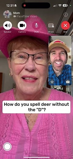 How do you spell deer without the D?