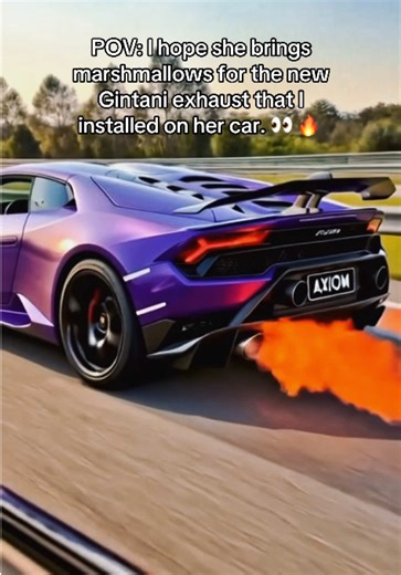 I think she’s gonna like the exhaust i installed in her lambo. How about you? What crazy thing should I do to one of her cars next? #cartok #gintani #lambo #carguy
