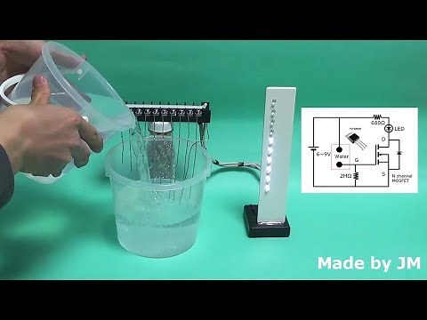 How to make a 10 steps Water Level Indicator (MOSFET circuit)