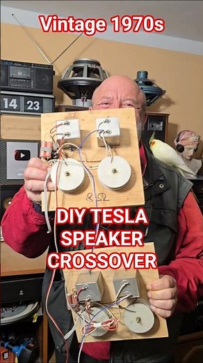 Vintage 1970s DIY TESLA BOOKSHELF SPEAKERS CROSSOVER