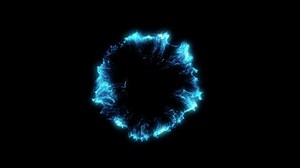 4 Blue Particle Shockwaves Overlay and alpha matte Graphic Elements