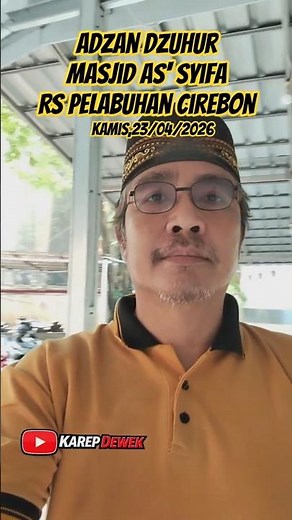 Adzan Dzuhur Merdu di RS Pelabuhan Cirebon 😭✨ #adzanmerdu