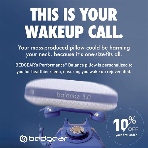 Optimize your sleep with the personalized fit of the Balance Performance® Pillow. | BEDGEAR | Facebook