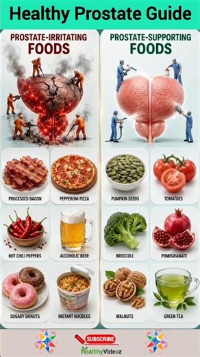 🍕 Stop Eating These for Better Prostate Health | Best & Worst Foods for Prostate Health 🥦🍅