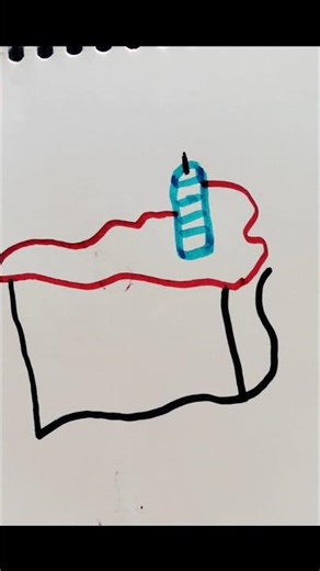 pastry 🍰 Cake drawing #kids #cake