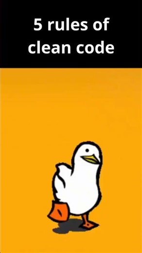 5 rules of clean code