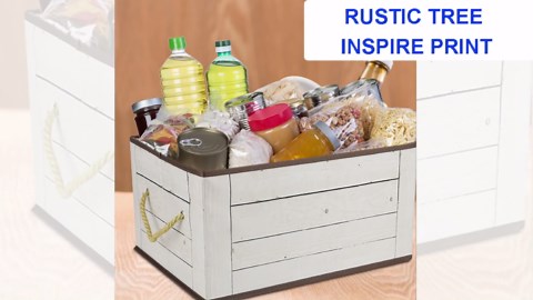 Livememory Memory Box for Keepsake, Decorative Storage Boxes with Lids and Handles for Storage, Decorative - L15.7 x W11.8 x H7.9 In (Not Made of Wood, 2 Pack)