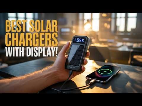 5 Best Solar Phone Chargers With Display In 2026 🌞 Never Run Out of Power!