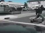 Dashcam of police trying to run man over before shooting him