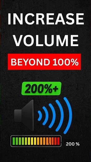 Boost Volume 200% 🔊 (Windows Trick) #shorts