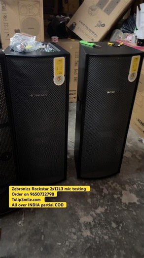 UHF karaoke DJ party tower speakers for singing. Zebronics rockstar 2x12L3 #zebronicszeb #karaoke