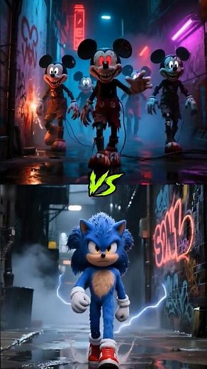 Mickey Mouse.exe VS Sonic, Amy Rose, Rouge the Bat, Blaze the Cat, Super Sonic, Knuckles, Tails 💥