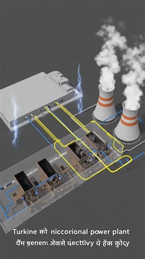 How a Nuclear Power Plant Produces Electricity | 3D Animation by professor of sp #shorts