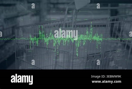 Animation of graphs over shopping in market cart. Global crisis, food prices, finance and economy concept digitally generated video Stock Video Footage - Alamy