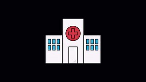 Download Hospital Building Icon Animation for free