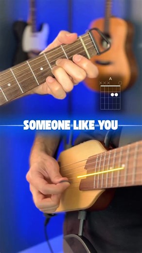 Guitar Coaching Online on Instagram: "someone like you (adele) guitar tutorial with my Hush I PRO by @donnermusic_official #guitarlesson #adele #donnerguitar"