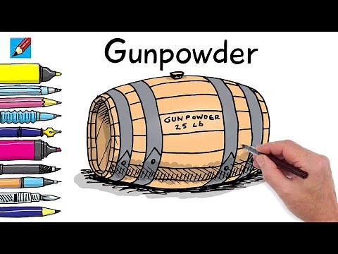 How to Draw a Barrel of Gunpowder Real Easy