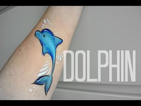 Quick Dolphin Design : Face Painting