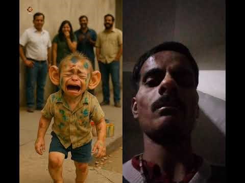 #cute #monkey #cartoon #baby #emosinal video # viral Short video #