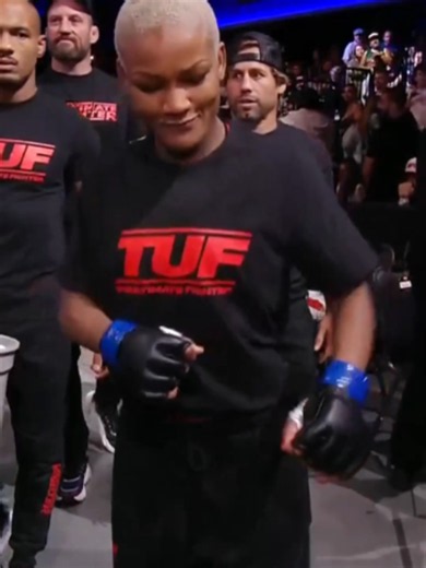 Tina Black bringing the vibes before the TUF Finale! #MMA #UFC #TinaBlack