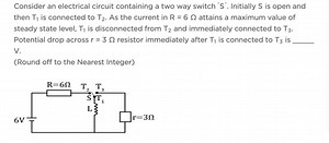 Consider an electrical circuit containing a two way switch 'S'.... | Filo