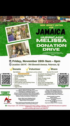 New Jersey United For Jamaica Nu Image Entertainment N.I.E. Radio Hurricane Melissa Donation Drive Paterson Nj #2025 #JamaicanTikTok #JamaicanLove #WeLoveJamaica #JamaicaLandWeLove