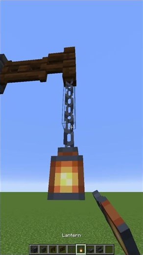 Minecraft medieval lamppost build #minecraft