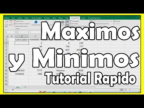 Como Saber el MAXIMO Y MINIMO valor en Excel paso a paso
