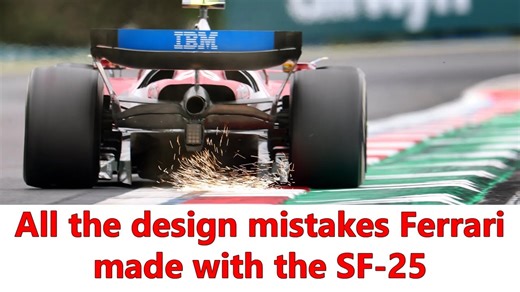 Ferrari SF-25 design errors explained, including the FIA rules that held the car back