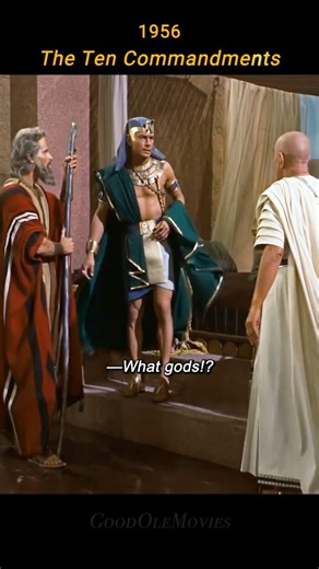 🎬 THE TEN COMMANDMENTS (1956) | Pharaoh Rameses II explains away the plagues, convincingly. #shorts