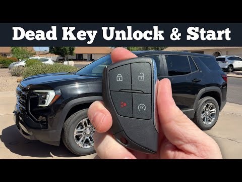 2025 - 2026 GMC TERRAIN | How To Unlock, Open & Start With Dead Battery Remote Key Fob Not Working
