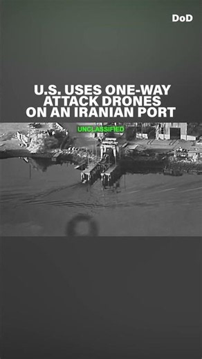 U.S. uses unmanned one-way surface drones to attack Iranian port