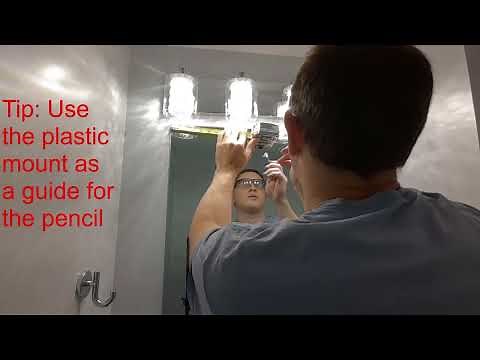 How to Install a Wall Mounted Mirror (Flat Flush Mounted Bathroom Sink Vanity Mirror)
