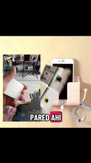 😱📌 ¡Mira qué invento más útil!Base plástica de pared súper práctica 👇✅ Se pega con tape doble cara
