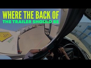 How To Know Where Your Trailer Should Be When Backing Up A Truck Trailer | CDL Training