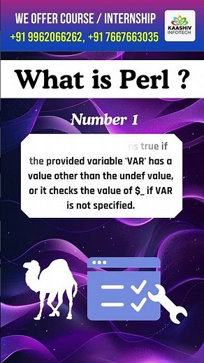 What is Perl ? | Features of Perl | Learn Perl | kaashiv venkat #perl #shorts #trending