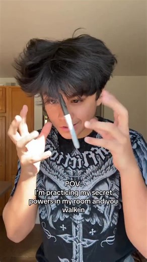 Brody Boling 3 on Instagram: "POV: I’m practicing my secret powers and you walk into my room 😼 #brodeez"